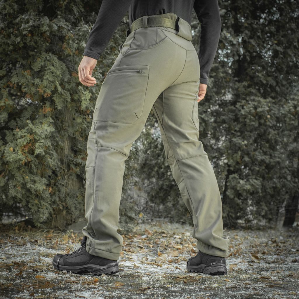 【 M-TAC 】戰術軟殼褲 / 腿側戰術口袋 / 防水拉鍊 / 後腰防寒設計 /褲管綁腿