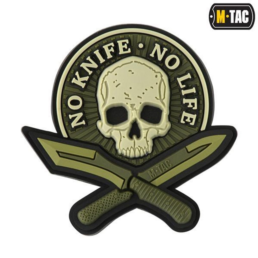 【 M-TAC 】🇺🇦 No Knife - No Life PVC臂章 / UA第一軍牌 / 現貨/烏克蘭第一軍牌