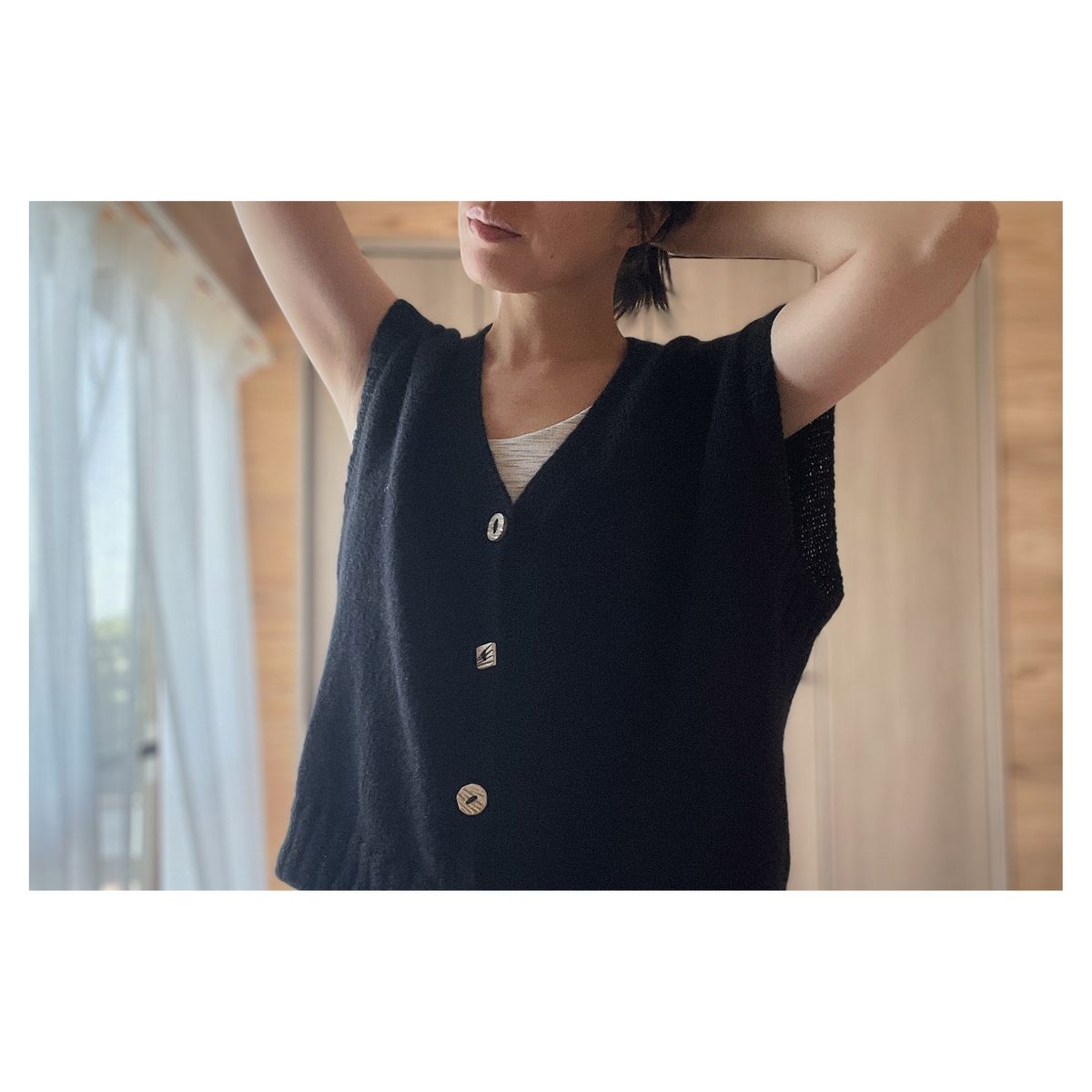 【測織心得】V- neck Chokki by Noriko Ichikawa