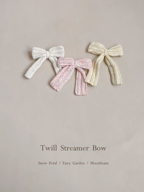 Twill Streamer Bow｜斜紋飄帶蝴蝶結_24-1