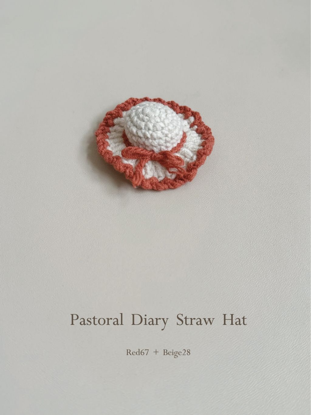 田園日記草帽｜Pastoral Diary Straw Hat - 素色線_2-1