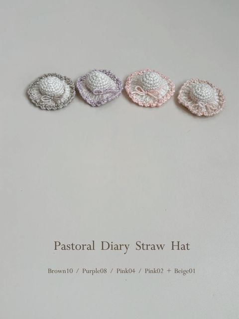 田園日記草帽｜Pastoral Diary Straw Hat - 噴砂色線_1-1