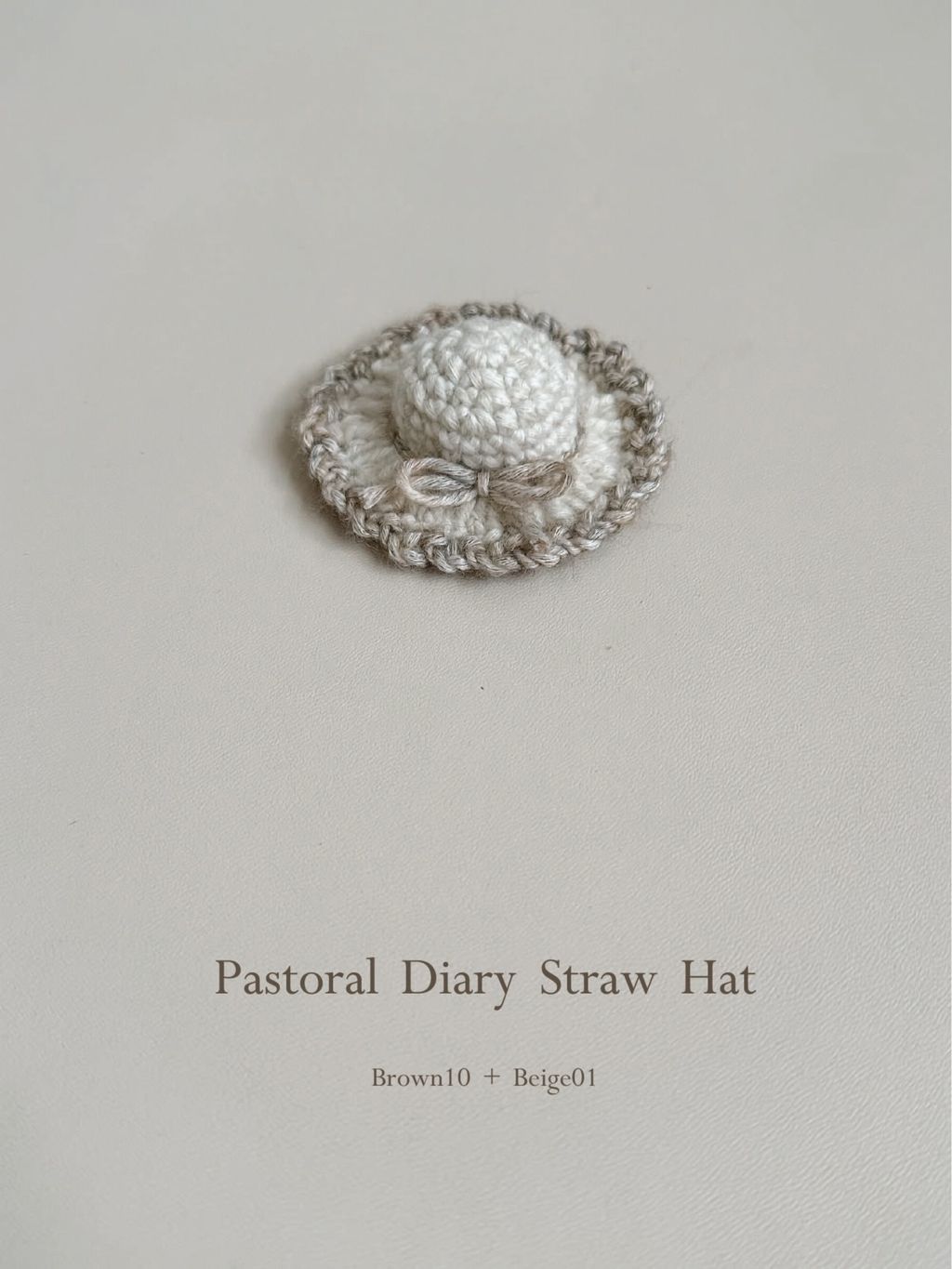 田園日記草帽｜Pastoral Diary Straw Hat - 噴砂色線_2-1