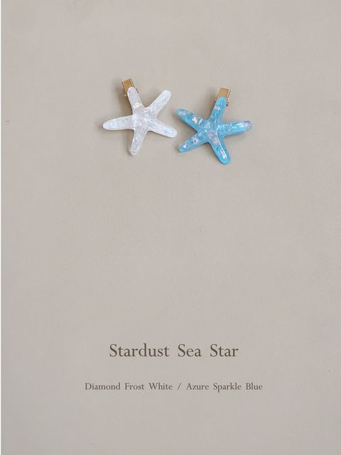 Stardust Sea Star｜星塵海星髮夾_3-1