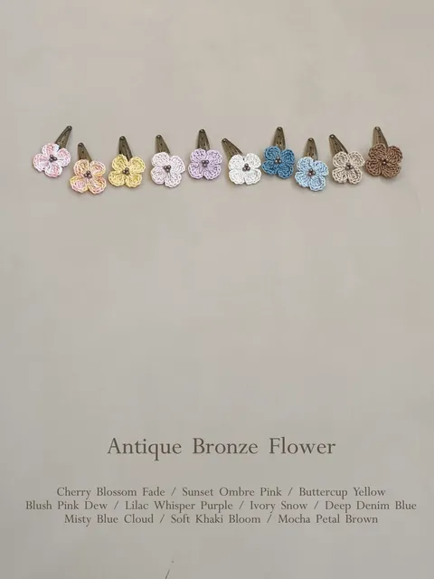 Antique Bronze Flower｜古銅小花髮夾_1-1