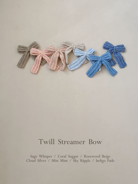 Twill Streamer Bow｜斜紋飄帶蝴蝶結_8-1