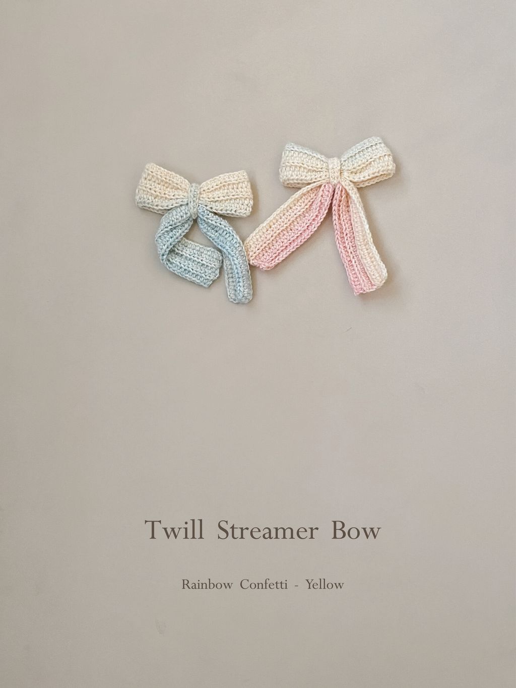 Twill Streamer Bow｜斜紋飄帶蝴蝶結_20-1