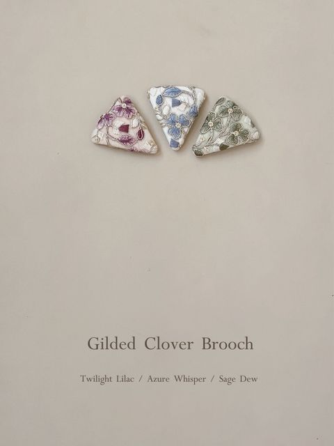 Gilded Clover Brooch｜金絲幸運草_1-1