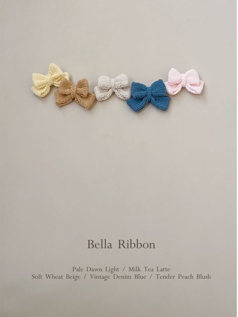 Belle Ribbon｜貝兒蝴蝶鉤針 - 素色_45-1