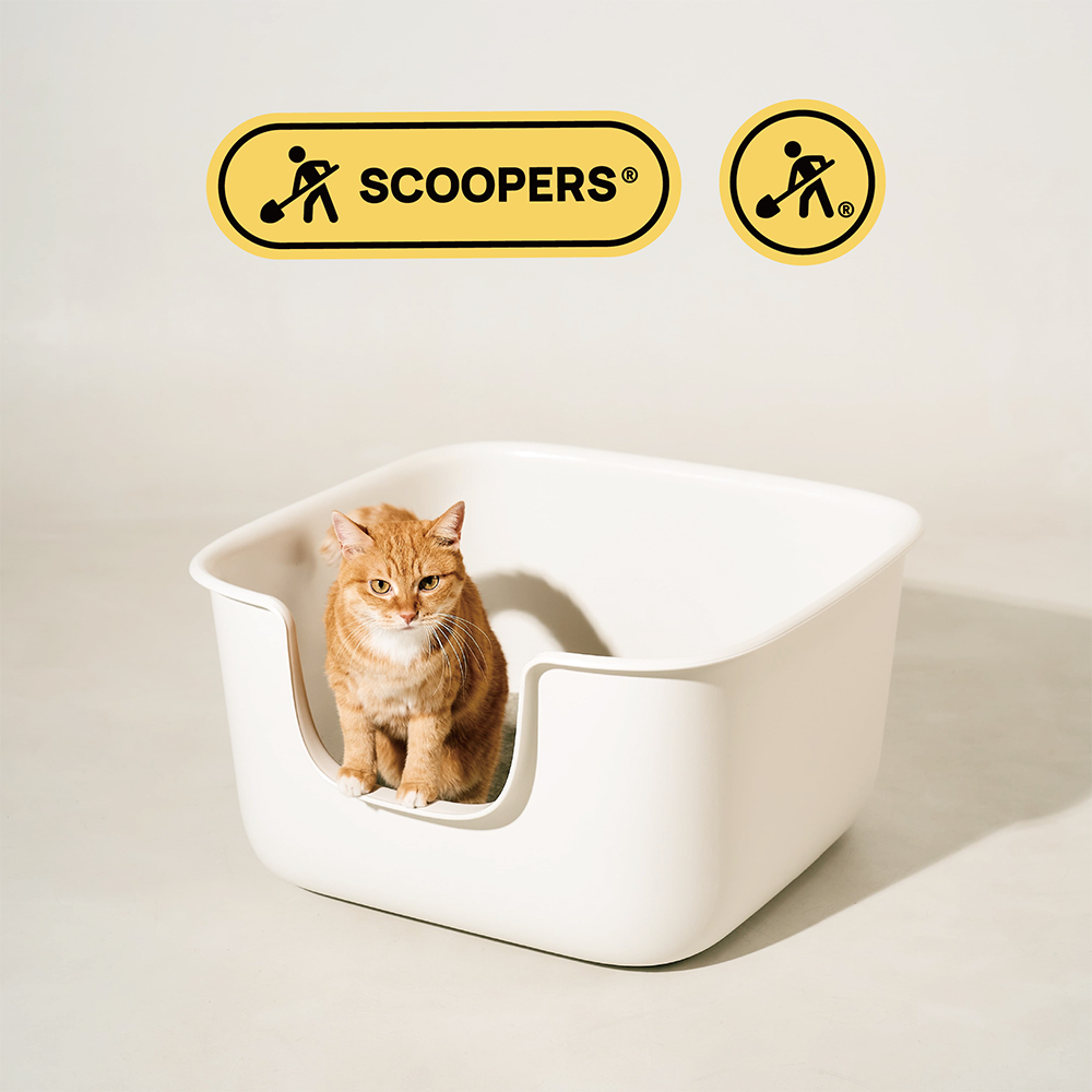 Scoopers真塗層方型貓砂盆-08