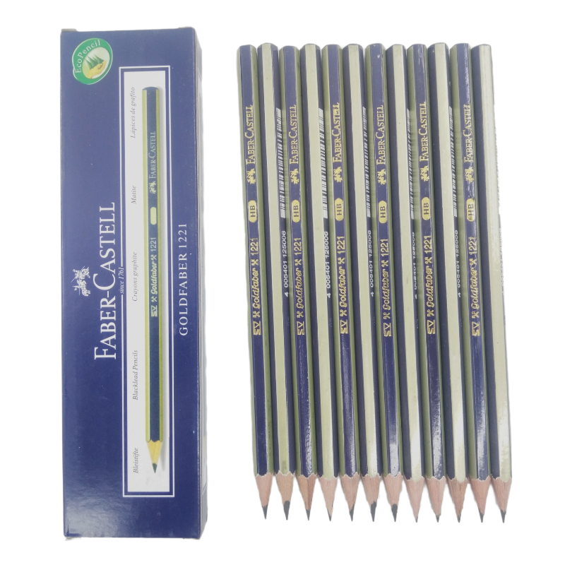 Faber Castell Goldfaber 1221 (HB) 12's/Box Black Lead Pencils – N.P. Copy  Service