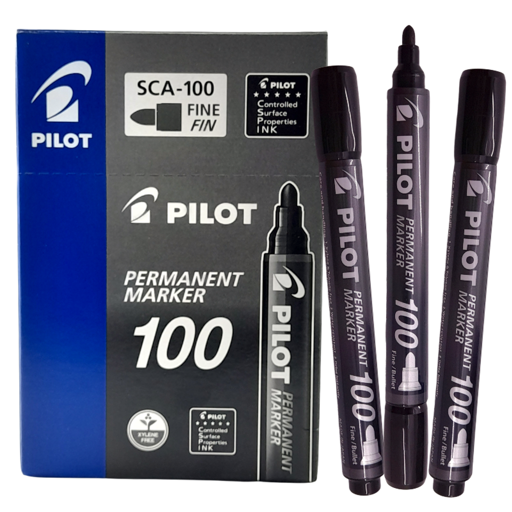 Pilot Permanent Marker SCA-100 Fine Bullet-Black – N.P. Copy Service
