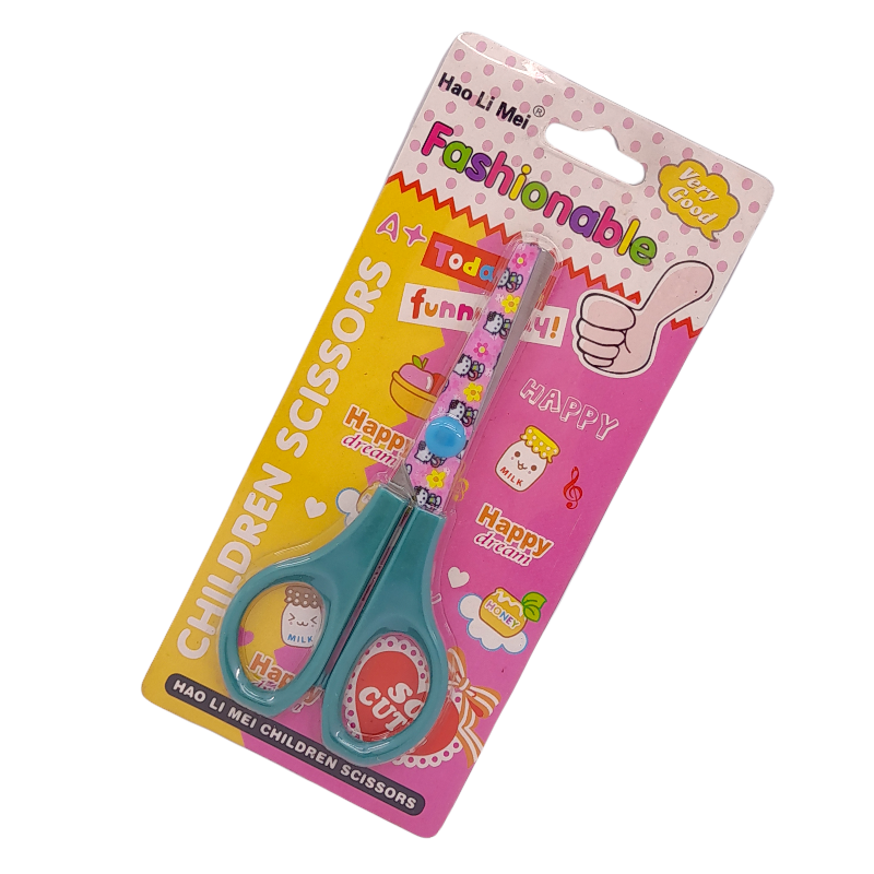 Hao Li Mei No. 025KT (5') Children Stainless Steel Scissors (Hello Kitty) - DARK GREEN.png