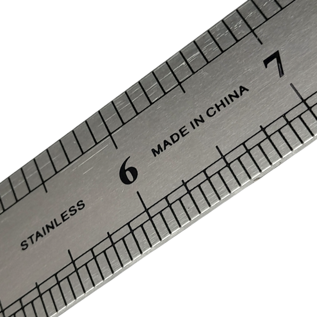 12 Inch Metal Ruler 30cm Stainless Steel Straight Ruler - China
