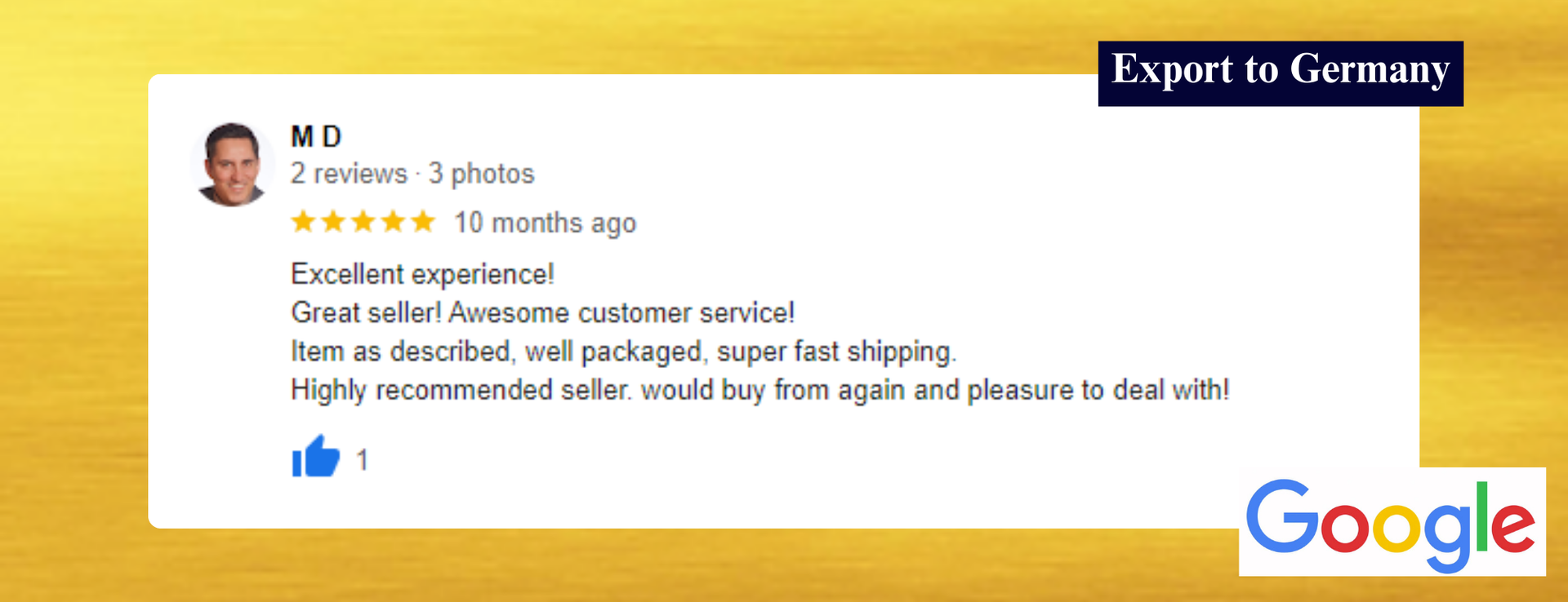 TURBO JEWELLERY - Google Review 01 - M D