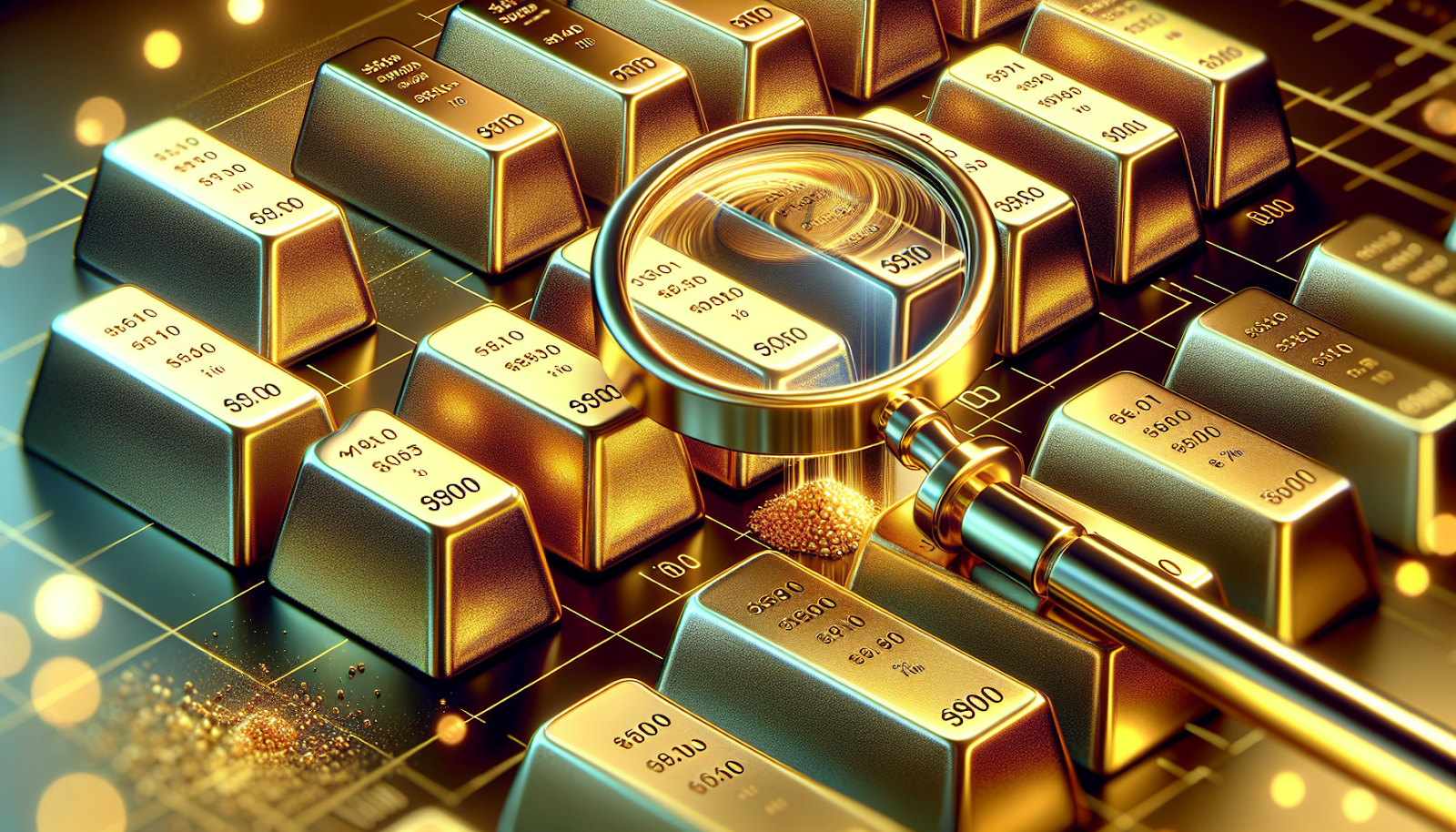 Comparison of gold bars with different millesimal fineness levels