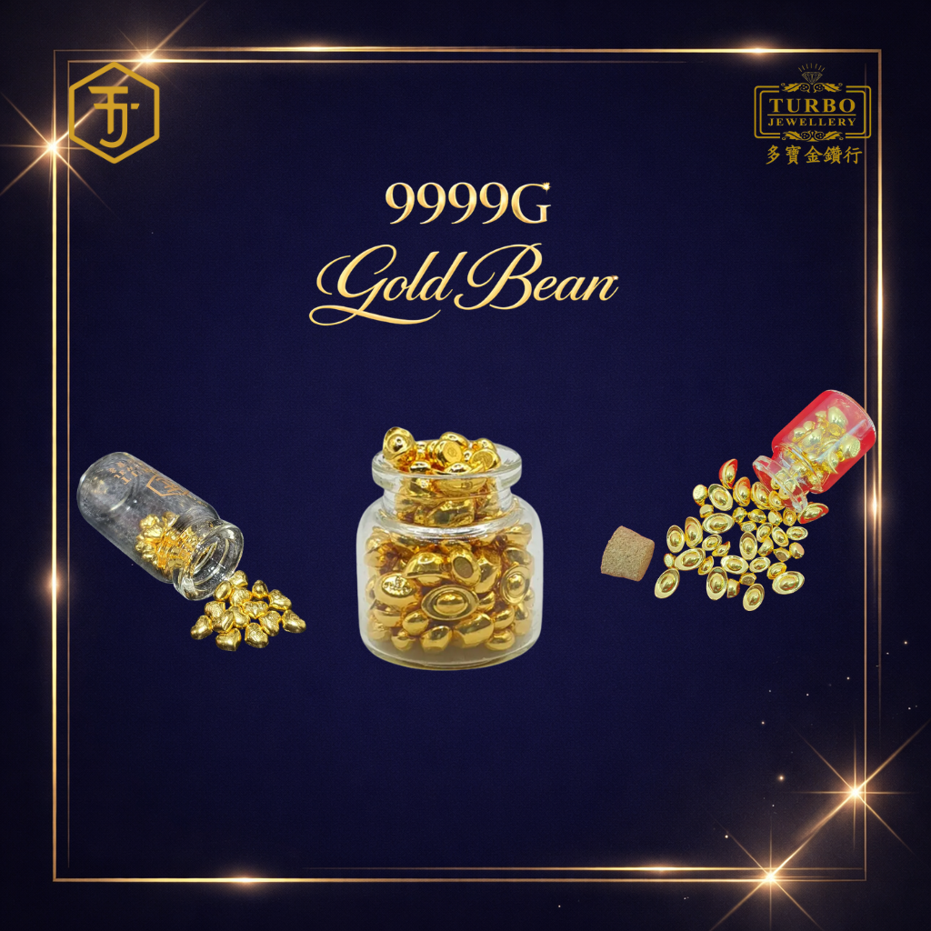 9999G Gold Bean bullion collection cover | Turbo Jewellery