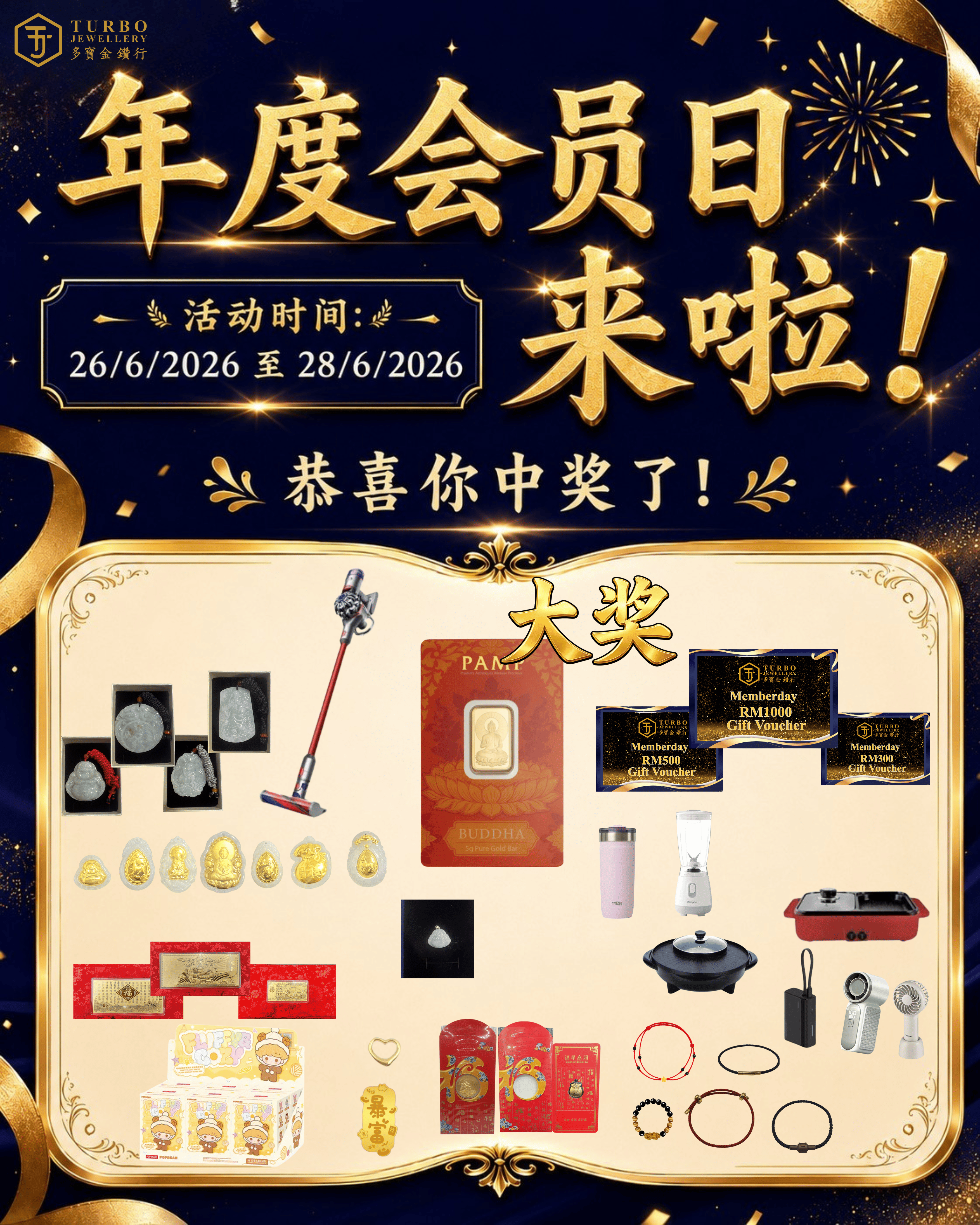 抽奖奖品总览