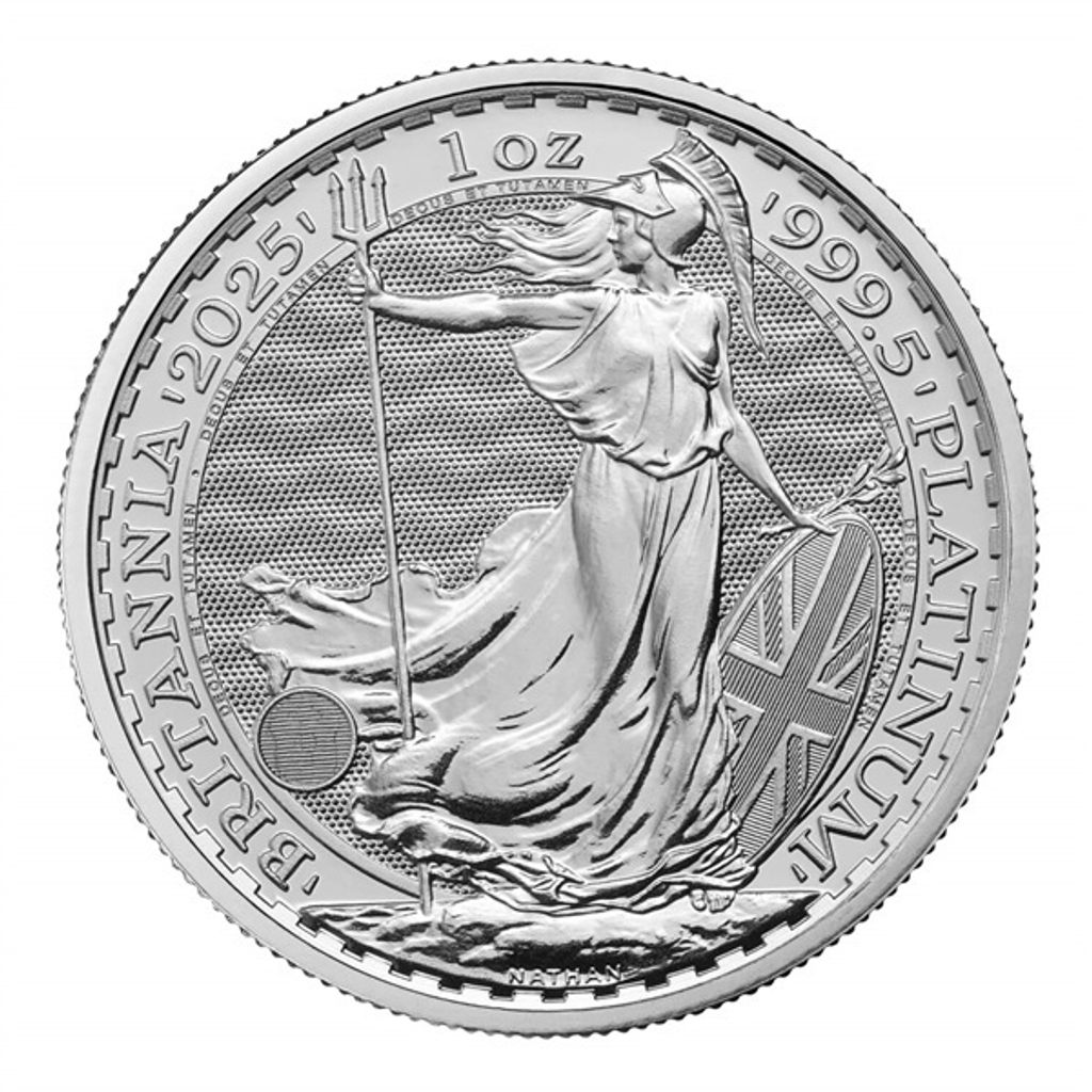Platinum Britannia Coin 2025 1oz Front