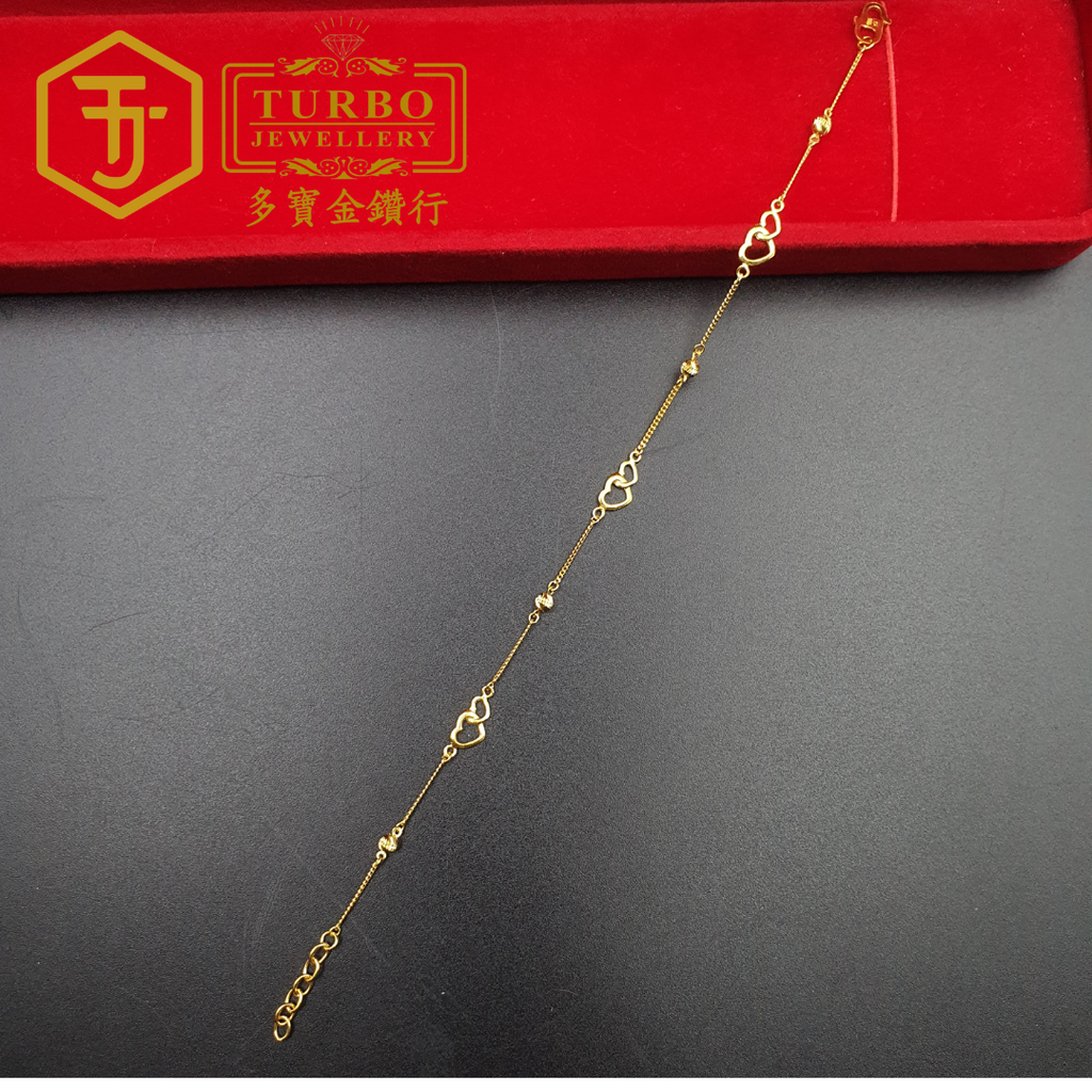 20260330_140402[916G] Double Love & Batch Beads Bracelet 双爱心间批珠仄身手链