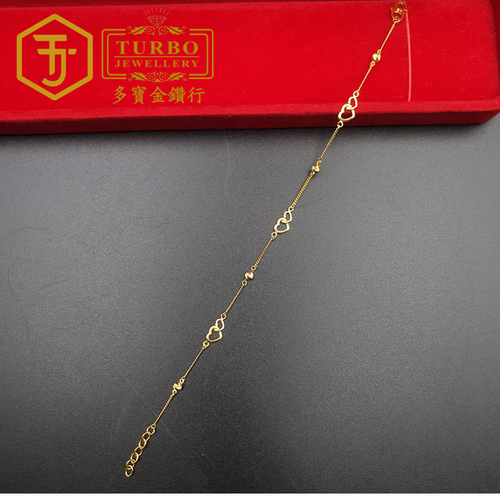 20260330_140402[916G] Double Love & Batch Beads Bracelet 双爱心间批珠仄身手链
