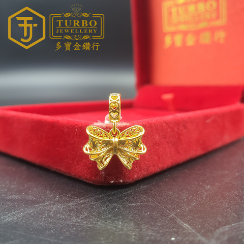 20260305_182208 [916G] Ribbon 1 Micro-Gold PRD Pendant 蝴蝶结1微金PRD