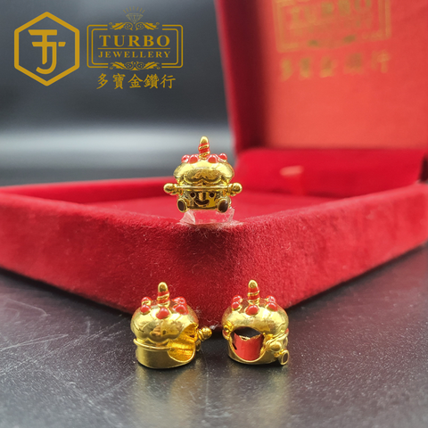 20260306_140206 [916G] Strawberry Cake Micro-Gold Charm 草莓蛋糕微金通咀