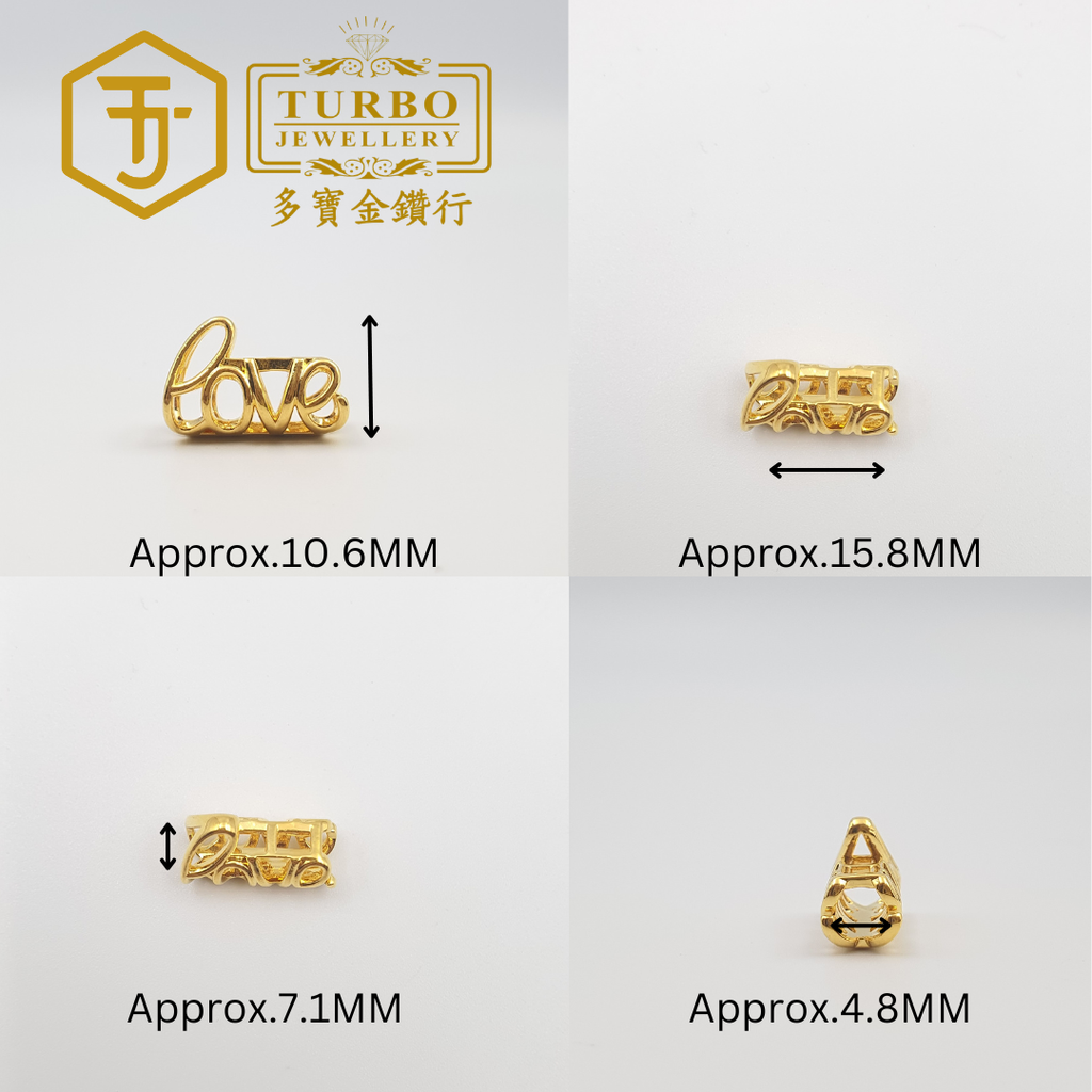 20260305_181242 [916G] LOVE Micro-Gold Charm LOVE微金通咀 - multi view