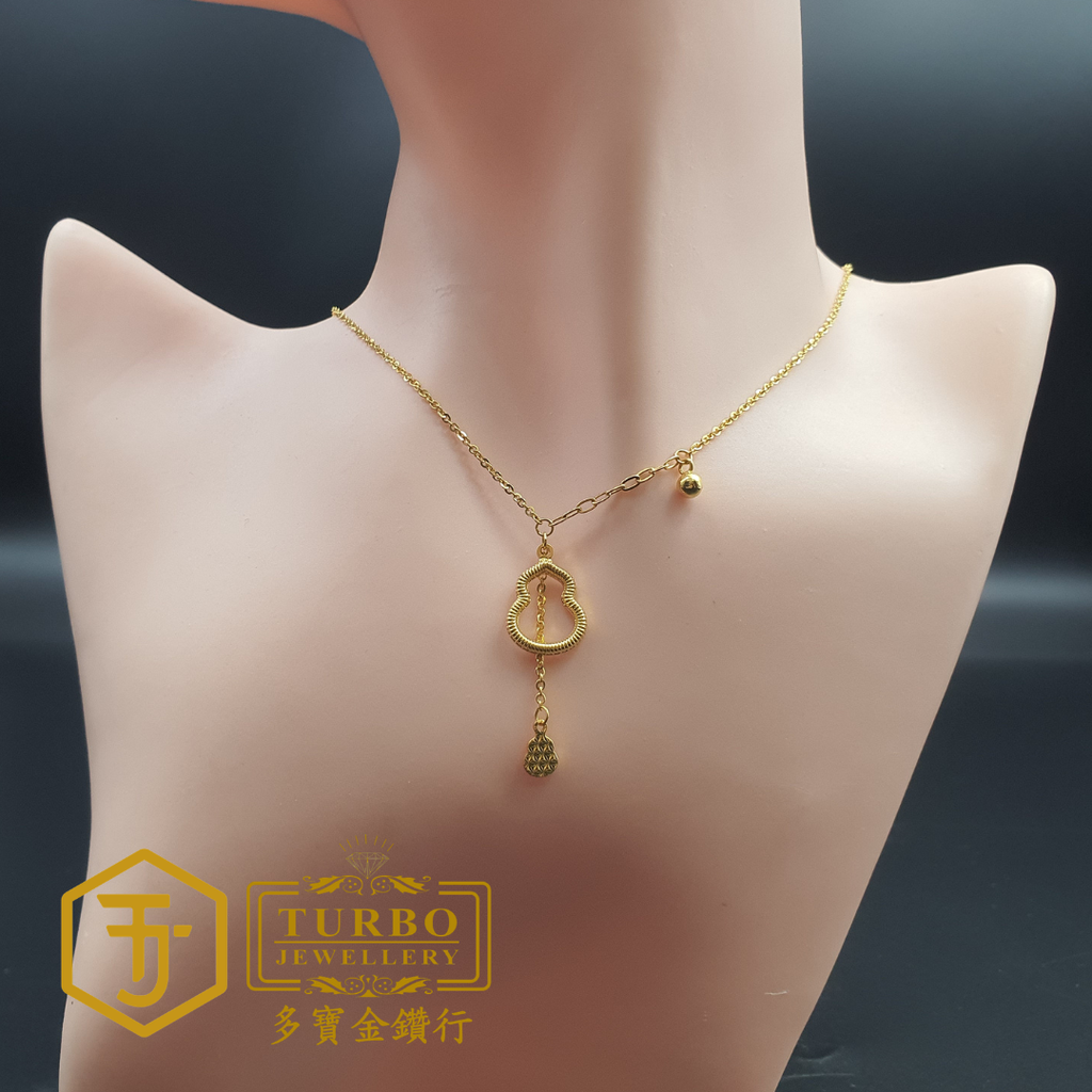 20260330_134317  [916G] Gourd Frame Polo Necklace 葫芦框Polo颈链