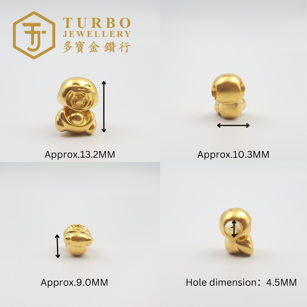 20260509_163948  [916G] Snake Ingot Micro-Gold Charm 生肖蛇元宝微金通咀