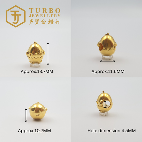 20260509_164020 [916G] Rooster Micro-Gold Charm 生肖鸡微金通咀