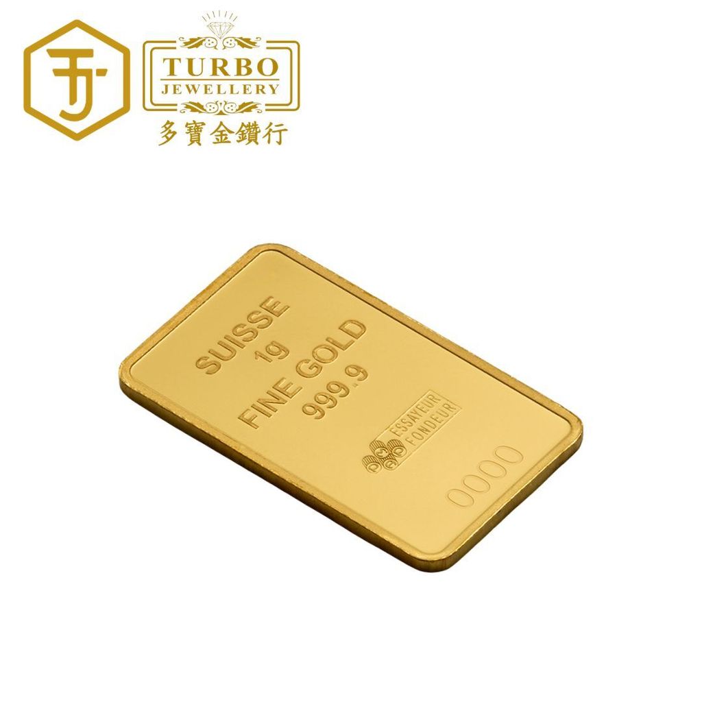[1GM] PAMP FIFA World Cup 26 Gold Bar 9999 Fine Gold – Back View Without Packaging