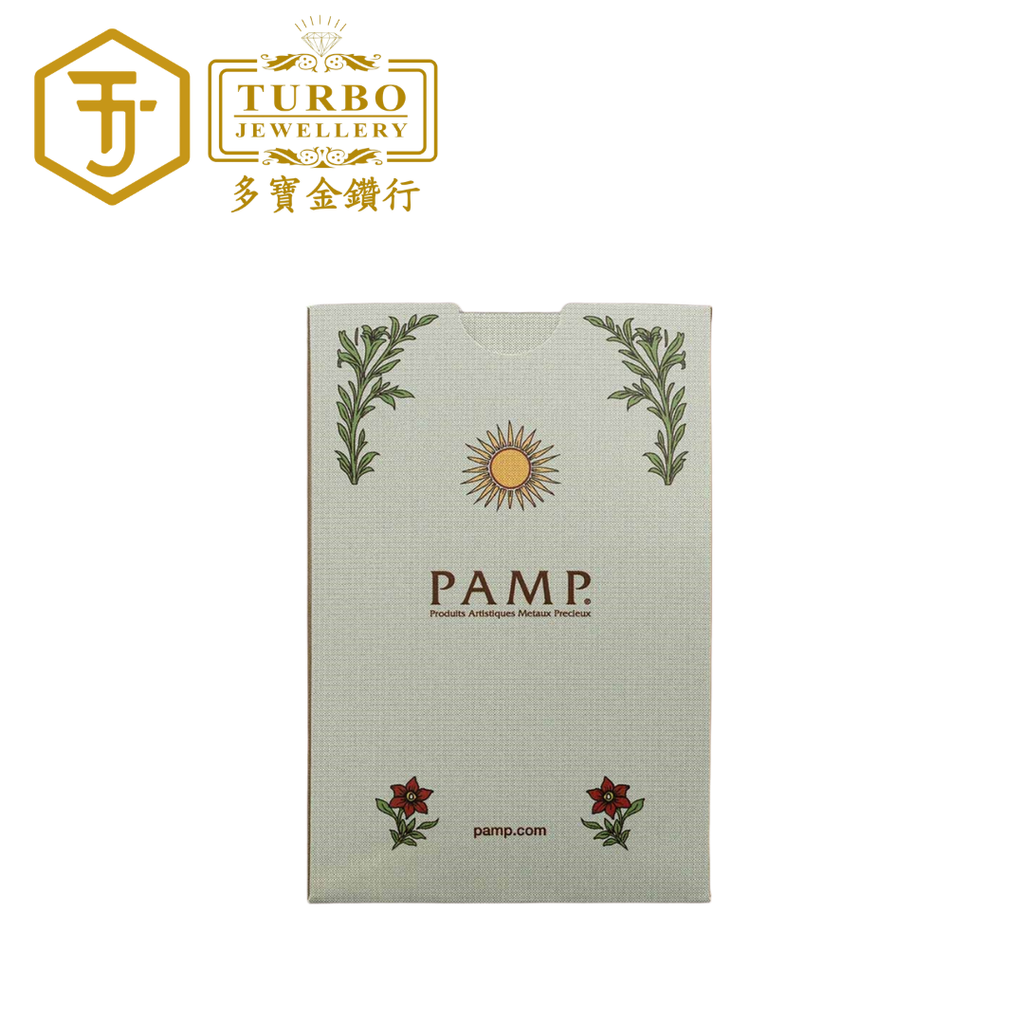 [1GM] PAMP Una & The Lion Gold Bar 9999 Fine Gold – Packaging Sleeve Back