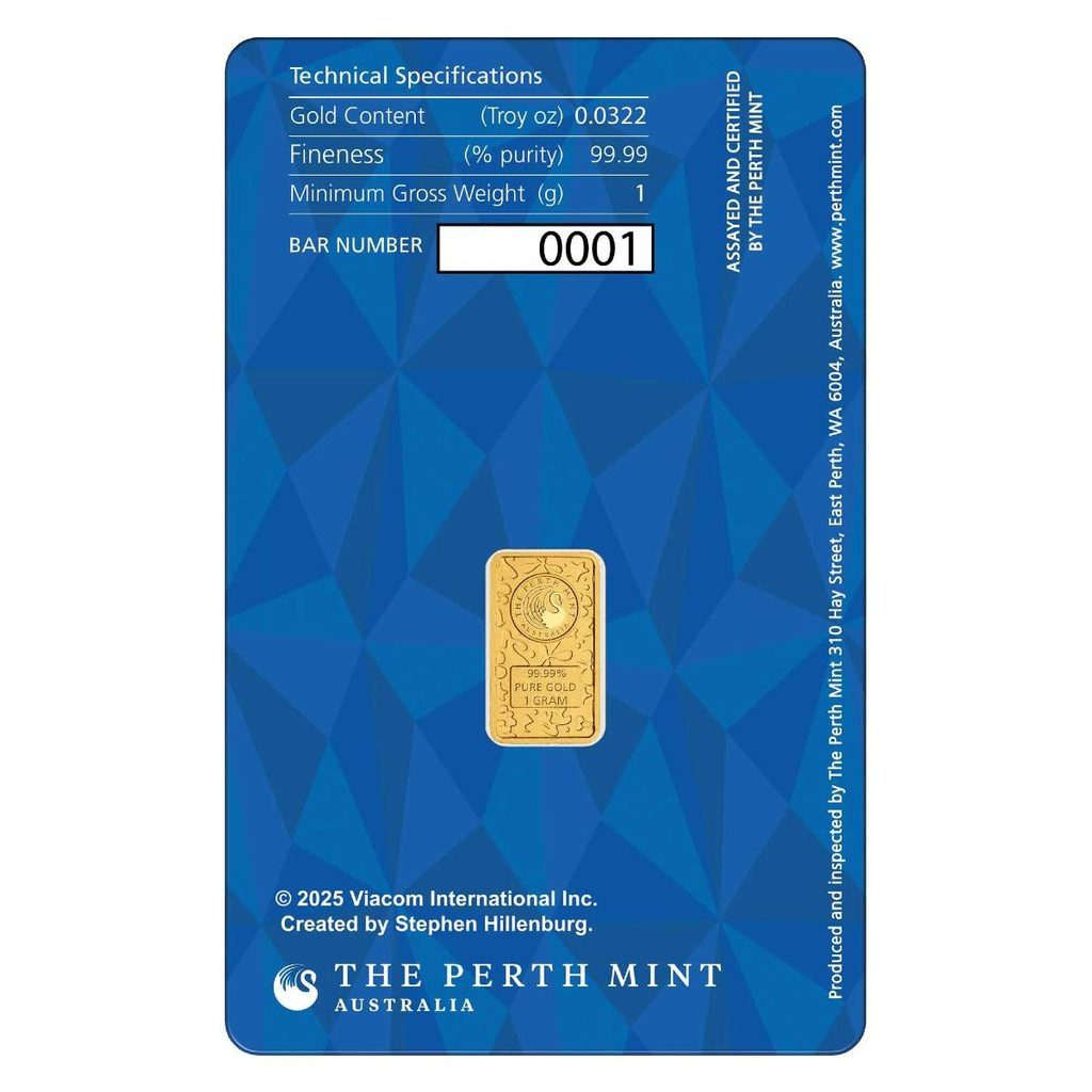 2025-1gram-Pamp-SpongeBob-SquarePants-Gold-Bar-in-Assay-Card-Royal-Bullion