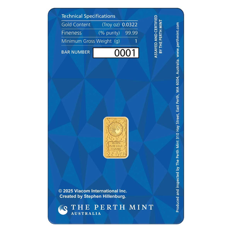 2025-1gram-Pamp-SpongeBob-SquarePants-Gold-Bar-in-Assay-Card-Royal-Bullion