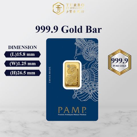 TURBO [10G] PAMP Lady Fortuna Gold Bar 9999Gold