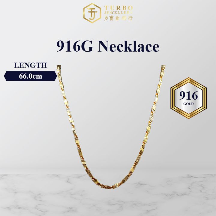 TURBO 批柱颈链 916Gold Necklace