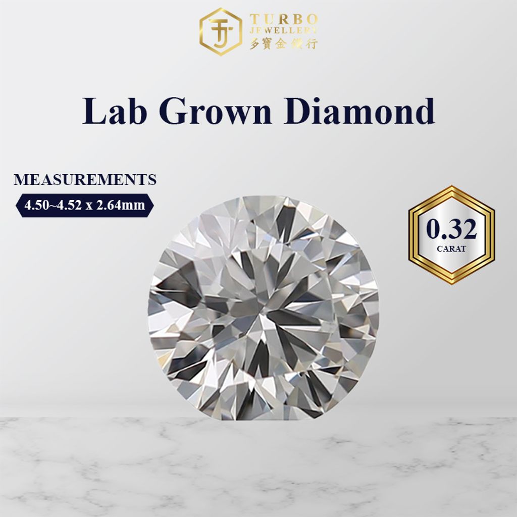 TURBO Lab Grown Diamond 0.32 Carat LG524240986
