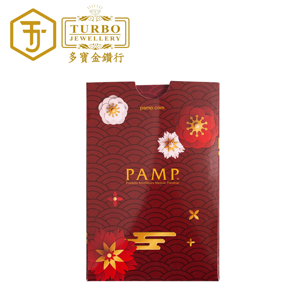 PAMP Good Luck Koi Fish 1oz 999.9 Gold Bar – Sleeve Front View
