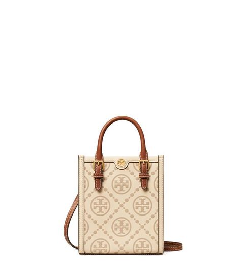 TORY BURCH T MONOGRAM EMBOSSED MINI TOTE – DYRA NADIRA INDUSTRIES