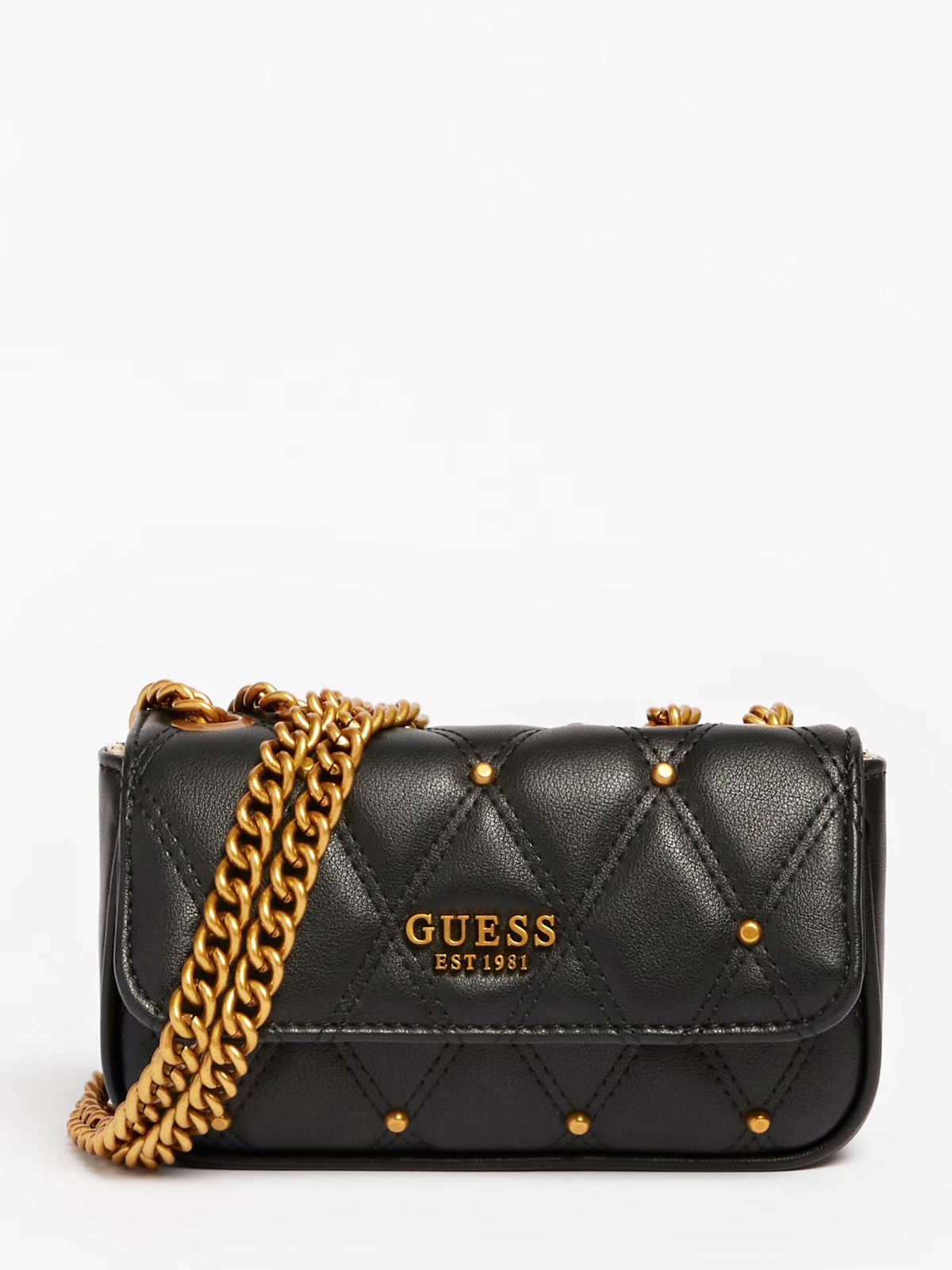 Suave Quilted Luxe Leather Carryall at Guess