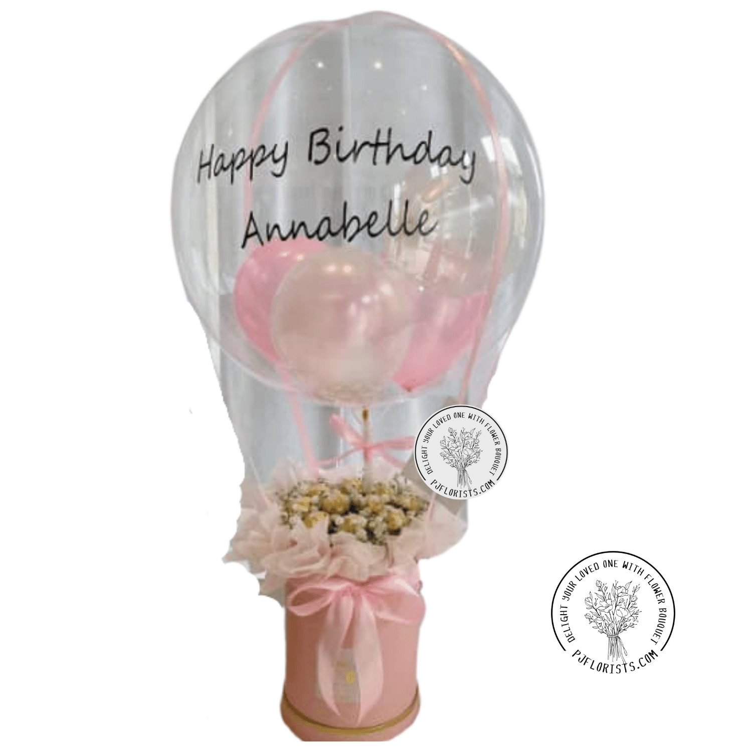 Chloe Balloon Flower Box (Birthday) -BFB02 – PJFlorists.com