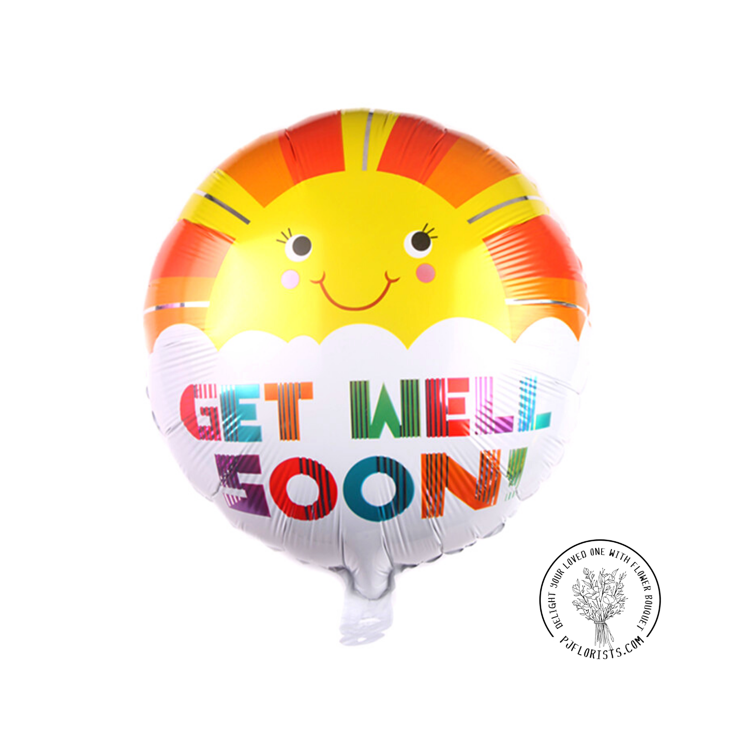 Get Well Soon Sun Balloon -BGWS03 – PJFlorists.com