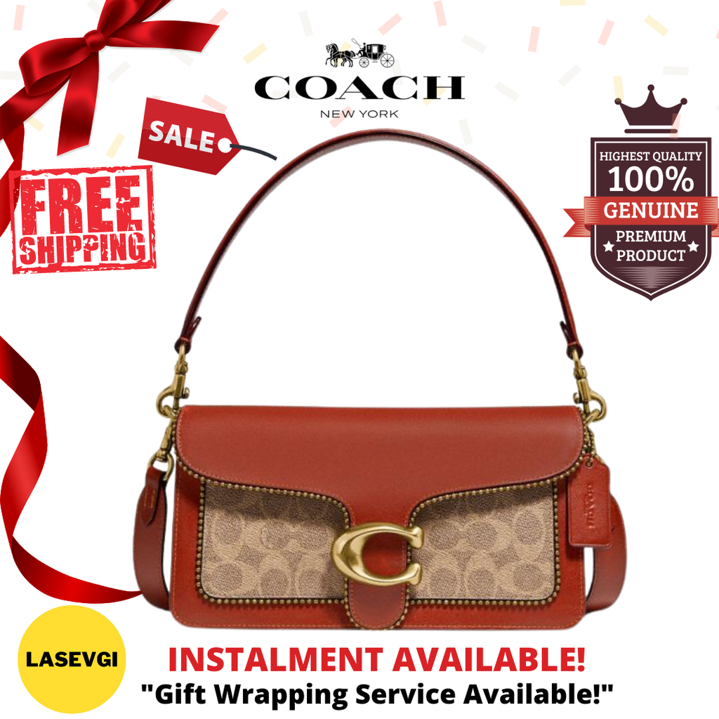 tabby shoulder bag 26 in signature canvas with beadchain