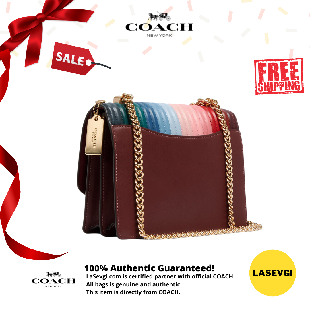 coach rainbow linear quilting