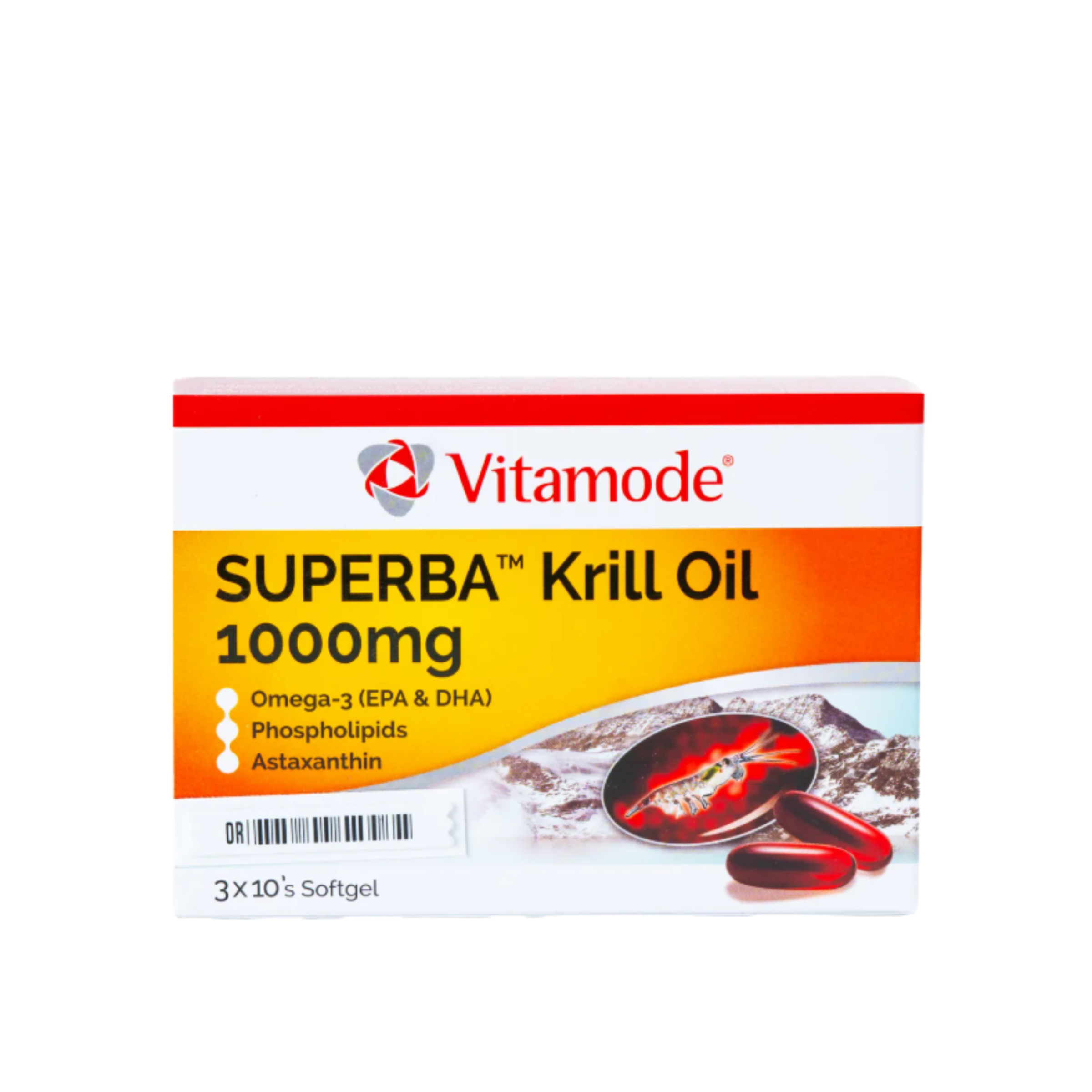 Vitamode Krill Oil 1000mg Softgel 3X10S