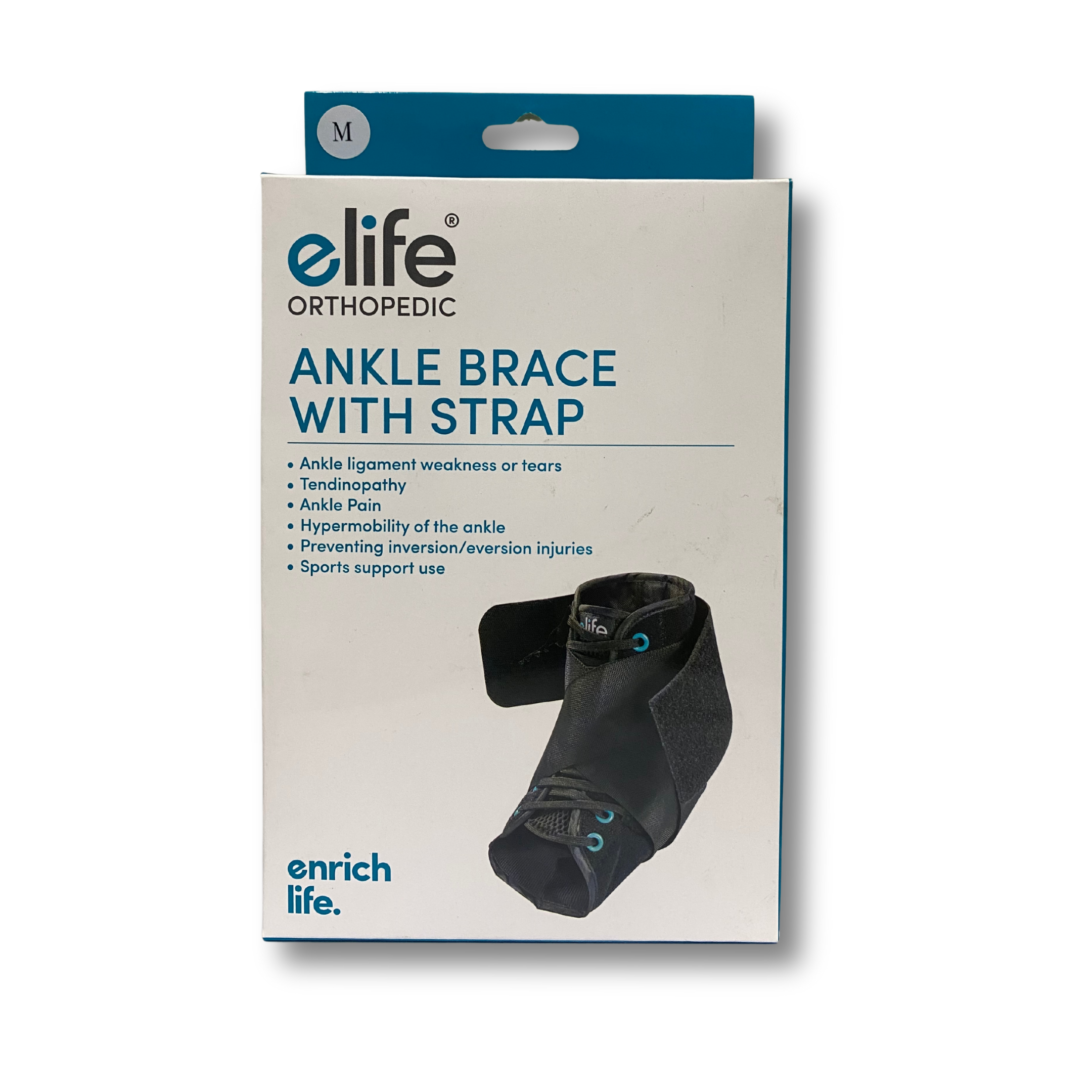 Ankle Brace with Strap M