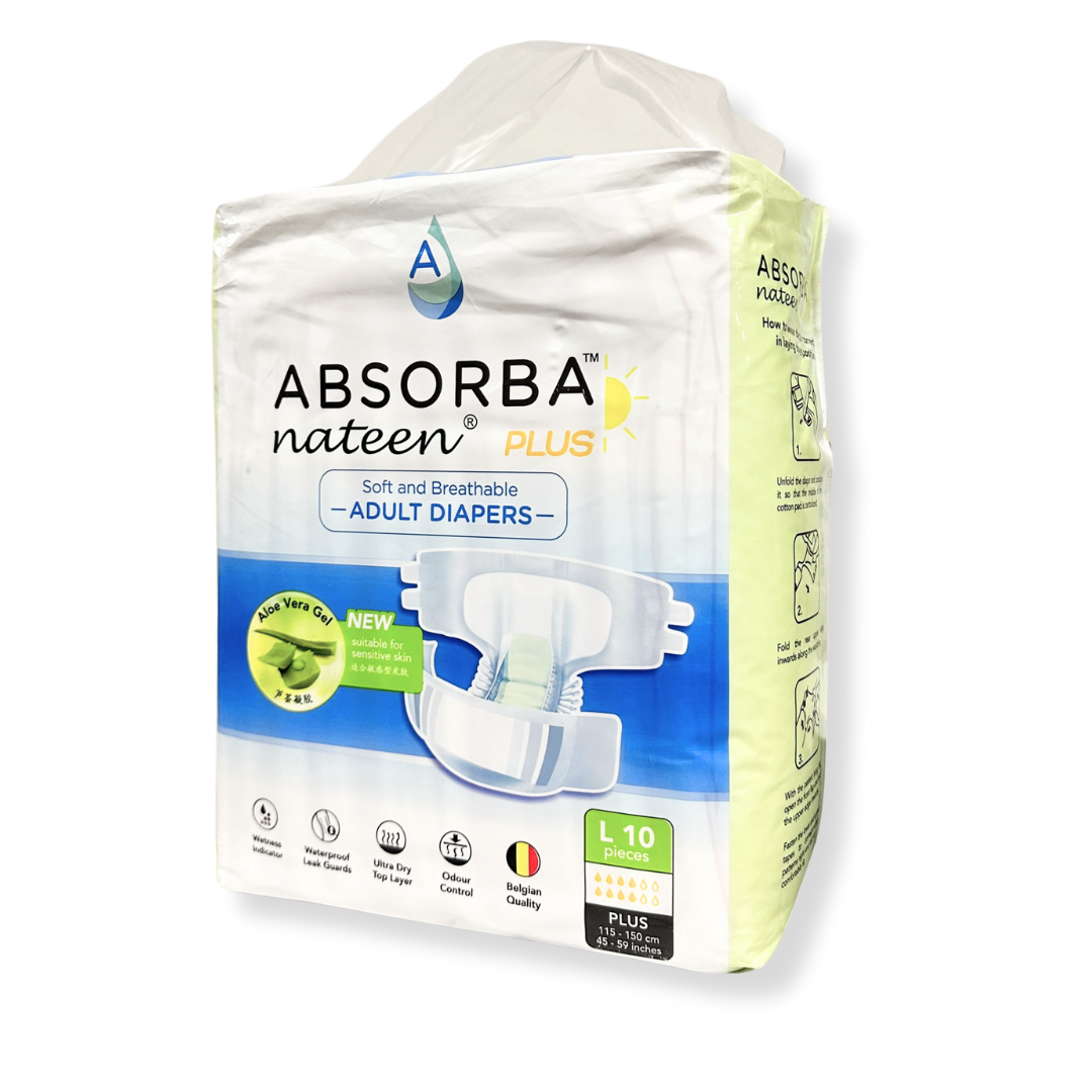 Absorba Nateen Plus Diapers L