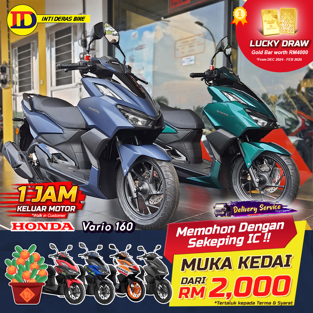 NY 2025-Honda Vario 160 with lucky draw