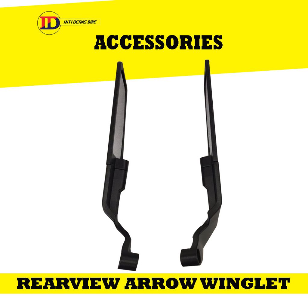 REARVIEW MIRROR WINGLET - BLACK